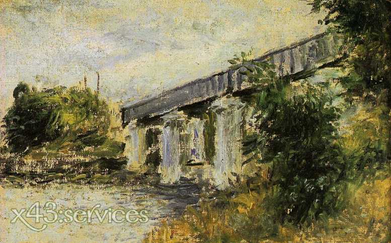 Claude Monet - Die Eisenbahnbruecke von Argenteuil 3